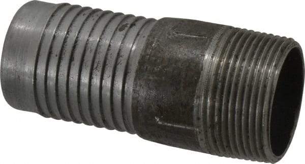 Campbell Fittings - 1-1/2" Pipe ID, Expander Combination Nipple for Hoses - 1-1/4 Male NPT, Steel - Benchmark Tooling