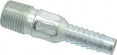 Campbell Fittings - 1/2" Pipe ID, Threaded Combination Nipple for Hoses - Plated Steel - Benchmark Tooling