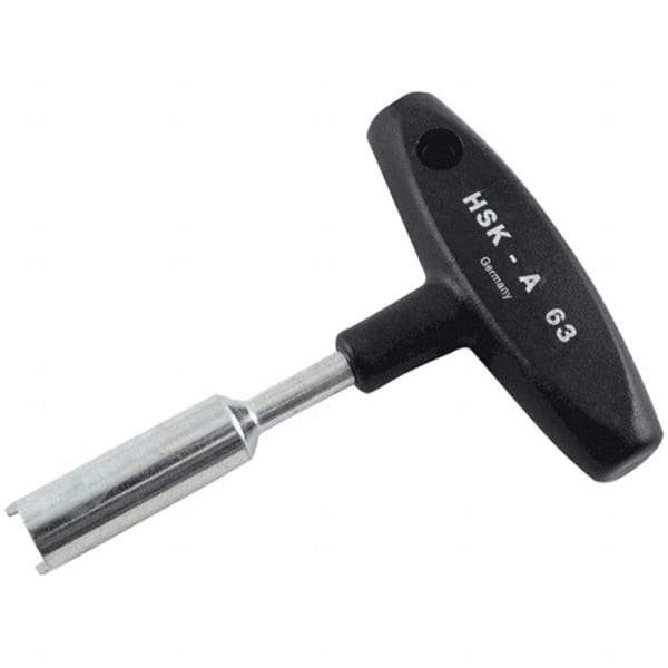 Iscar - Rotary Tool Holder Wrench - Use with HSK Shank Tool, Compatible with MB63 Connection Size & HSK100A Taper Size - Exact Industrial Supply