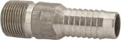 Campbell Fittings - 3/4" Pipe ID, Threaded Combination Nipple for Hoses - Stainless Steel - Benchmark Tooling