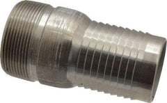 Campbell Fittings - 2" Pipe ID, Threaded Combination Nipple for Hoses - Stainless Steel - Benchmark Tooling