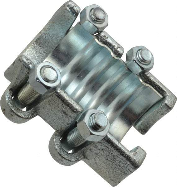 Campbell Fittings - 1-1/2" Hose, Interlocking U-Bolt Clamp - Plated Steel - Benchmark Tooling