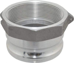 EVER-TITE Coupling Products - 4" Aluminum Cam & Groove Suction & Discharge Hose Male Adapter Female NPT Thread - Part A, 4" Thread, 100 Max psi - Benchmark Tooling