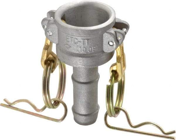 EVER-TITE Coupling Products - 3/4" Aluminum Cam & Groove Suction & Discharge Hose Female Coupler Hose Shank - Part C, 250 Max psi - Benchmark Tooling
