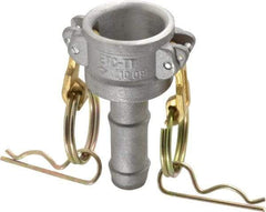 EVER-TITE Coupling Products - 3/4" Aluminum Cam & Groove Suction & Discharge Hose Female Coupler Hose Shank - Part C, 250 Max psi - Benchmark Tooling