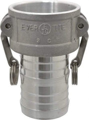 EVER-TITE Coupling Products - 3" Aluminum Cam & Groove Suction & Discharge Hose Female Coupler Hose Shank - Part C, 125 Max psi - Benchmark Tooling
