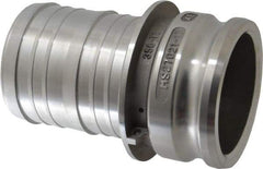 EVER-TITE Coupling Products - 4" Aluminum Cam & Groove Suction & Discharge Hose Male Adapter Hose Shank - Part E, 100 Max psi - Benchmark Tooling