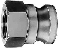 EVER-TITE Coupling Products - 4" Aluminum Cam & Groove Suction & Discharge Hose Male Adapter Female NPT Thread - Part A, 3" Thread, 100 Max psi - Benchmark Tooling