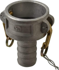 EVER-TITE Coupling Products - 3" Aluminum Cam & Groove Suction & Discharge Hose Female Coupler Hose Shank - Part C, 125 Max psi - Benchmark Tooling