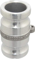 EVER-TITE Coupling Products - 2" Aluminum Cam & Groove Suction & Discharge Hose Spool Adapter - 2" Thread, 250 Max psi - Benchmark Tooling