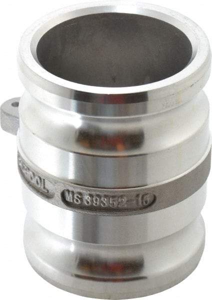EVER-TITE Coupling Products - 3" Aluminum Cam & Groove Suction & Discharge Hose Spool Adapter - 3" Thread, 125 Max psi - Benchmark Tooling