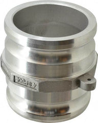 EVER-TITE Coupling Products - 4" Aluminum Cam & Groove Suction & Discharge Hose Spool Adapter - 4" Thread, 100 Max psi - Benchmark Tooling