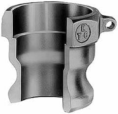 EVER-TITE Coupling Products - 6" Aluminum Cam & Groove Suction & Discharge Hose Male Adapter Female NPT Thread - Part A, 6" Butt Weld Thread, 75 Max psi - Benchmark Tooling