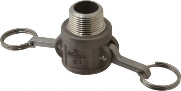 EVER-TITE Coupling Products - 1" Stainless Steel Cam & Groove Suction & Discharge Hose Female Coupler Male NPT Thread - Part B, 1" Thread, 250 Max psi - Benchmark Tooling