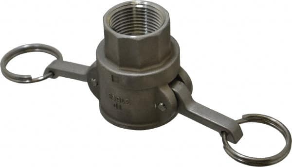 EVER-TITE Coupling Products - 1" Stainless Steel Cam & Groove Suction & Discharge Hose Female Coupler Female NPT Thread - Part D, 1" Thread, 250 Max psi - Benchmark Tooling