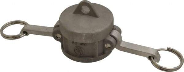 EVER-TITE Coupling Products - 1-1/2" Stainless Steel Cam & Groove Suction & Discharge Hose Dust Cap For Use with Adapters - Part DC, 250 Max psi - Benchmark Tooling