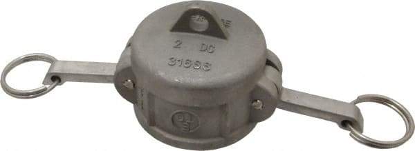 EVER-TITE Coupling Products - 2" Stainless Steel Cam & Groove Suction & Discharge Hose Dust Cap For Use with Adapters - Part DC, 250 Max psi - Benchmark Tooling