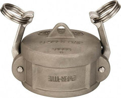 EVER-TITE Coupling Products - 3" Stainless Steel Cam & Groove Suction & Discharge Hose Dust Cap For Use with Adapters - Part DC, 200 Max psi - Benchmark Tooling