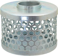 Kuriyama of America - 1-1/2" Hose, Round Hole Strainer - Plated Steel - Benchmark Tooling