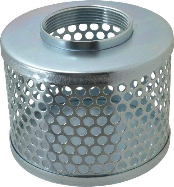 Kuriyama of America - 3" Hose, Round Hole Strainer - Plated Steel - Benchmark Tooling