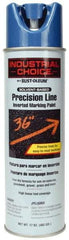 Rust-Oleum - 17 fl oz Blue Marking Paint - 600' to 700' Coverage at 1" Wide, Solvent-Based Formula - Benchmark Tooling