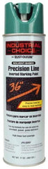 Rust-Oleum - 17 fl oz Green Marking Paint - 600' to 700' Coverage at 1" Wide, Solvent-Based Formula - Benchmark Tooling