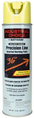 Rust-Oleum - 17 fl oz Yellow Marking Paint - 600' to 700' Coverage at 1" Wide, Solvent-Based Formula - Benchmark Tooling