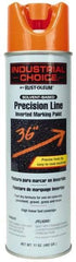 Rust-Oleum - 17 fl oz Orange Marking Paint - 600' to 700' Coverage at 1" Wide, Solvent-Based Formula - Benchmark Tooling