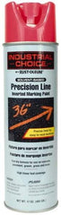 Rust-Oleum - 17 fl oz Pink Marking Paint - 600' to 700' Coverage at 1" Wide, Solvent-Based Formula - Benchmark Tooling