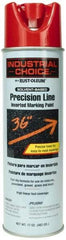 Rust-Oleum - 17 fl oz Red Marking Paint - 600' to 700' Coverage at 1" Wide, Solvent-Based Formula - Benchmark Tooling