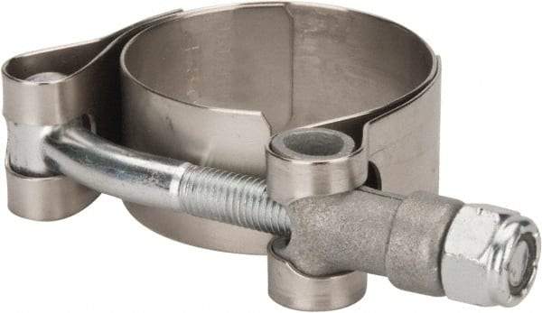 Campbell Fittings - 1-1/2" Hose, 3/4" Wide x 0.025" Thick, T-Bolt Band Clamp - Stainless Steel - Benchmark Tooling