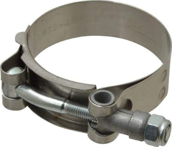 Campbell Fittings - 2-1/4" Hose, 3/4" Wide x 0.025" Thick, T-Bolt Band Clamp - Stainless Steel - Benchmark Tooling