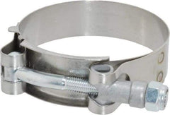 Campbell Fittings - 2-1/2" Hose, 3/4" Wide x 0.025" Thick, T-Bolt Band Clamp - Stainless Steel - Benchmark Tooling