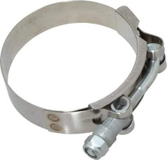 Campbell Fittings - 2-3/4" Hose, 3/4" Wide x 0.025" Thick, T-Bolt Band Clamp - Stainless Steel - Benchmark Tooling