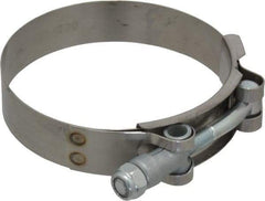 Campbell Fittings - 3-1/4" Hose, 3/4" Wide x 0.025" Thick, T-Bolt Band Clamp - Stainless Steel - Benchmark Tooling