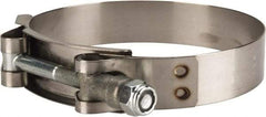 Campbell Fittings - 3-1/2" Hose, 3/4" Wide x 0.025" Thick, T-Bolt Band Clamp - Stainless Steel - Benchmark Tooling