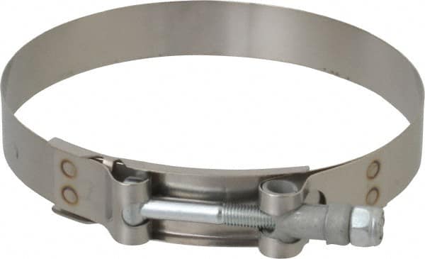 Campbell Fittings - 4-3/4" Hose, 3/4" Wide x 0.025" Thick, T-Bolt Band Clamp - Stainless Steel - Benchmark Tooling