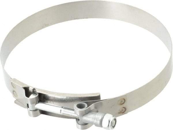 Campbell Fittings - 5-1/2" Hose, 3/4" Wide x 0.025" Thick, T-Bolt Band Clamp - Stainless Steel - Benchmark Tooling