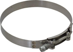 Campbell Fittings - 5-3/4" Hose, 3/4" Wide x 0.025" Thick, T-Bolt Band Clamp - Stainless Steel - Benchmark Tooling