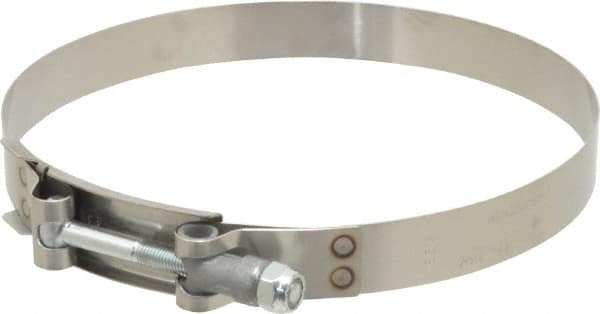 Campbell Fittings - 6-1/4" Hose, 3/4" Wide x 0.025" Thick, T-Bolt Band Clamp - Stainless Steel - Benchmark Tooling