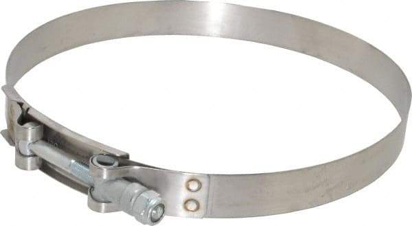 Campbell Fittings - 6-3/4" Hose, 3/4" Wide x 0.025" Thick, T-Bolt Band Clamp - Stainless Steel - Benchmark Tooling