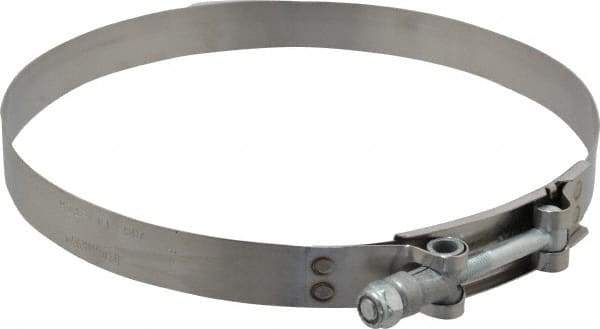 Campbell Fittings - 7-1/4" Hose, 3/4" Wide x 0.025" Thick, T-Bolt Band Clamp - Stainless Steel - Benchmark Tooling