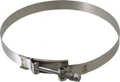 Campbell Fittings - 7-1/2" Hose, 3/4" Wide x 0.025" Thick, T-Bolt Band Clamp - Stainless Steel - Benchmark Tooling