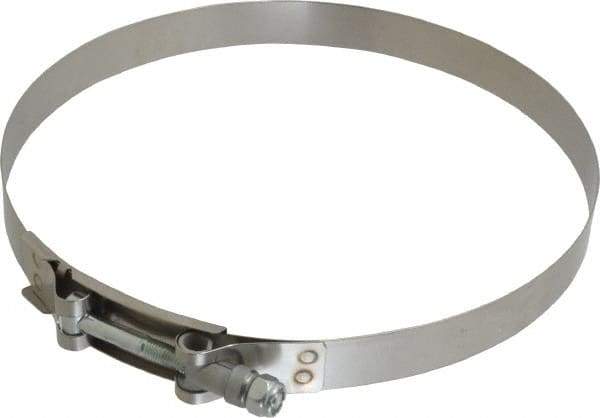 Campbell Fittings - 7-3/4" Hose, 3/4" Wide x 0.025" Thick, T-Bolt Band Clamp - Stainless Steel - Benchmark Tooling