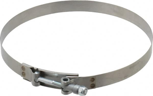 Campbell Fittings - 8" Hose, 3/4" Wide x 0.025" Thick, T-Bolt Band Clamp - Stainless Steel - Benchmark Tooling