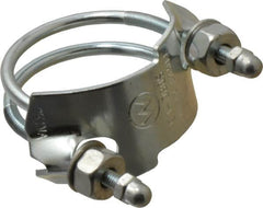 Kuriyama of America - 1-1/2" Hose, Spiral Double Bolt Hose Clamp - Plated Steel - Benchmark Tooling