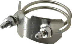 Kuriyama of America - 2" Hose, Spiral Double Bolt Hose Clamp - Plated Steel - Benchmark Tooling