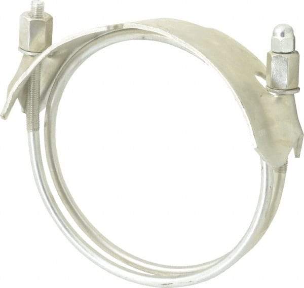 Kuriyama of America - 5" Hose, Spiral Double Bolt Hose Clamp - Plated Steel - Benchmark Tooling