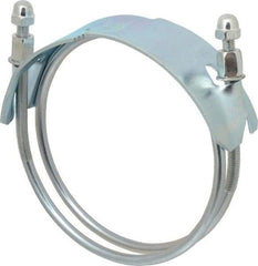 Kuriyama of America - 6" Hose, Spiral Double Bolt Hose Clamp - Plated Steel - Benchmark Tooling