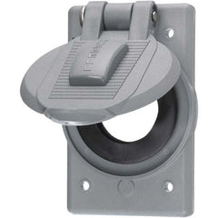 Hubbell Wiring Device-Kellems - Weatherproof Box Covers Cover Shape: Round Number of Holes in Outlet: 1 - Benchmark Tooling